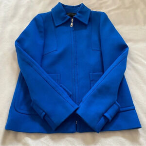Zara Cobalt Blue Collared Jacket
